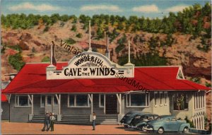 Entrance to the Cave of the Winds Manitou Springs CO Postcard PC332