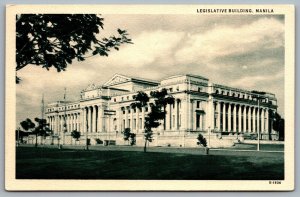 Postcard Manila Philippines c1940s Legislative Building National Museum of Arts