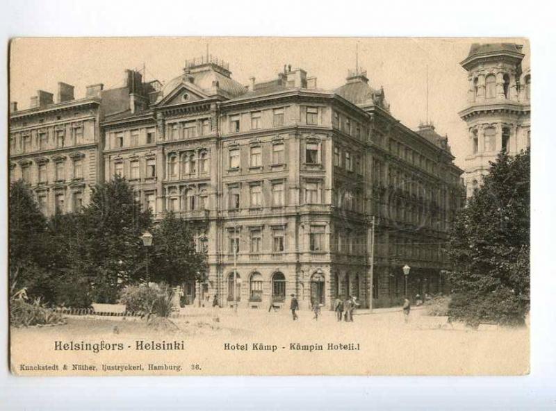 235412 FINLAND HELSINKI Hotel Kamp Vintage postcard