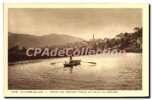 Old Postcard Villers Lake Pointe From Depart To The Saut Du Doubs