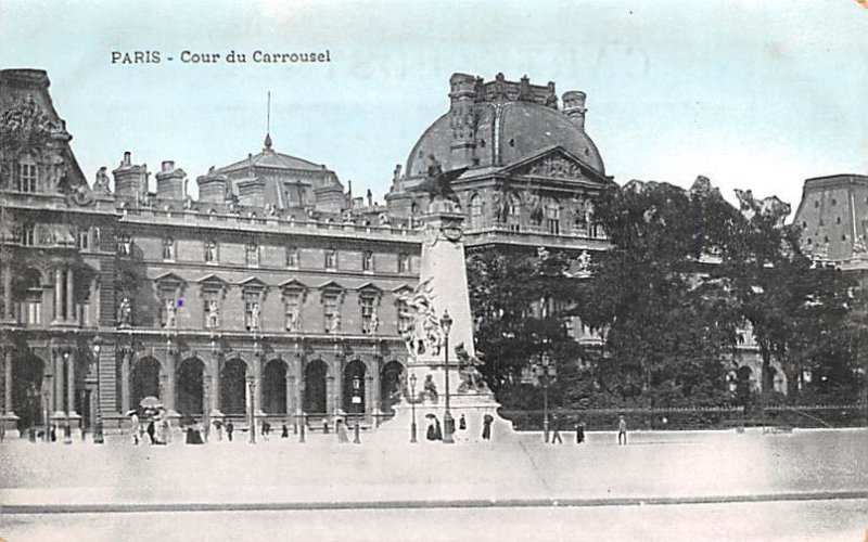 Cour du Carrousel Paris France Unused 