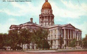 Vintage Postcard State Capitol Building Historical Landmark Denver Colorado CO