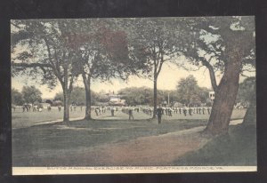 FORTRESS MONROE VIRGINIA US ARMY BASE TROOPS VINTAGE POSTCARD 1907