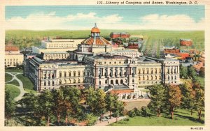 Vintage Postcard 1920's Library of Congress and Annex Building Washington D. C.