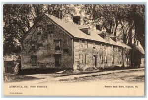 c1910's Fort Western House Dirt Road Augusta Maine ME Tuck's Antique Postcard