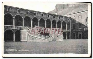 Old Postcard Monaco The courtyard