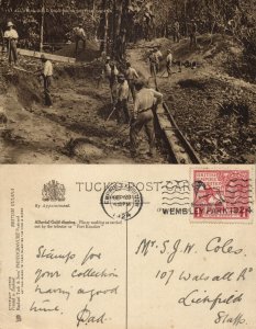 british guiana, Guyana, Demerara, Alluvial Gold Digging (1924) Tuck Postcard