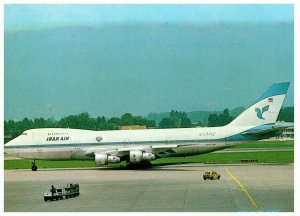 Iran Air Boeing 747 286B Airplane on Tarmac Postcard