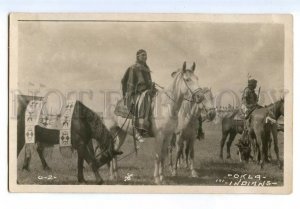 496959 USA American Indians Okla Vintage photo postcard