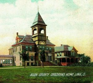 Lima Ohio OH Allen County Childrens Home 1910s Postcard Rotograph Co UNP