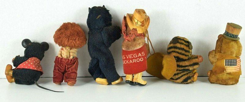 Vintage Lot Plush Pencil Finger Grabber Topper Huggers Mickey Sylvester S-212