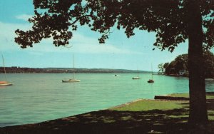 Vintage Postcard Skaneateles Lake Highest Of The Finger Lakes Syracuse New York