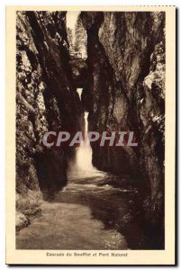 Old Postcard Cascade and Natural Bridge Bellows Gorge Diosaz