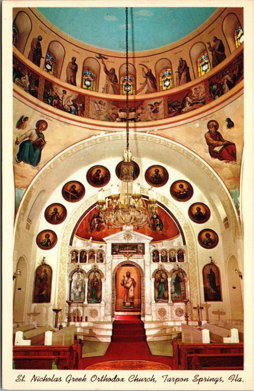 Tarpon Springs, Florida Interior View of St. Nicholas Greek Orthodox Church-A34 