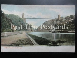 c1903 - Bristol: Clifton Suspension Bridge - by Peacock ' Autochrom'