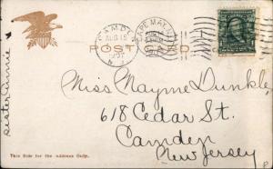 Cape May NJ Tents on Beach c1910 Postcard jrf