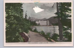 Chateau, Lake Louise, Alberta, Vintage Gowen Sutton Tinted Real Photo Postcard