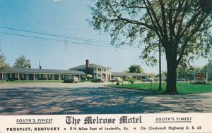 Prospect KY, Kentucky - The Melrose Motel - pm 1957 - Roadside