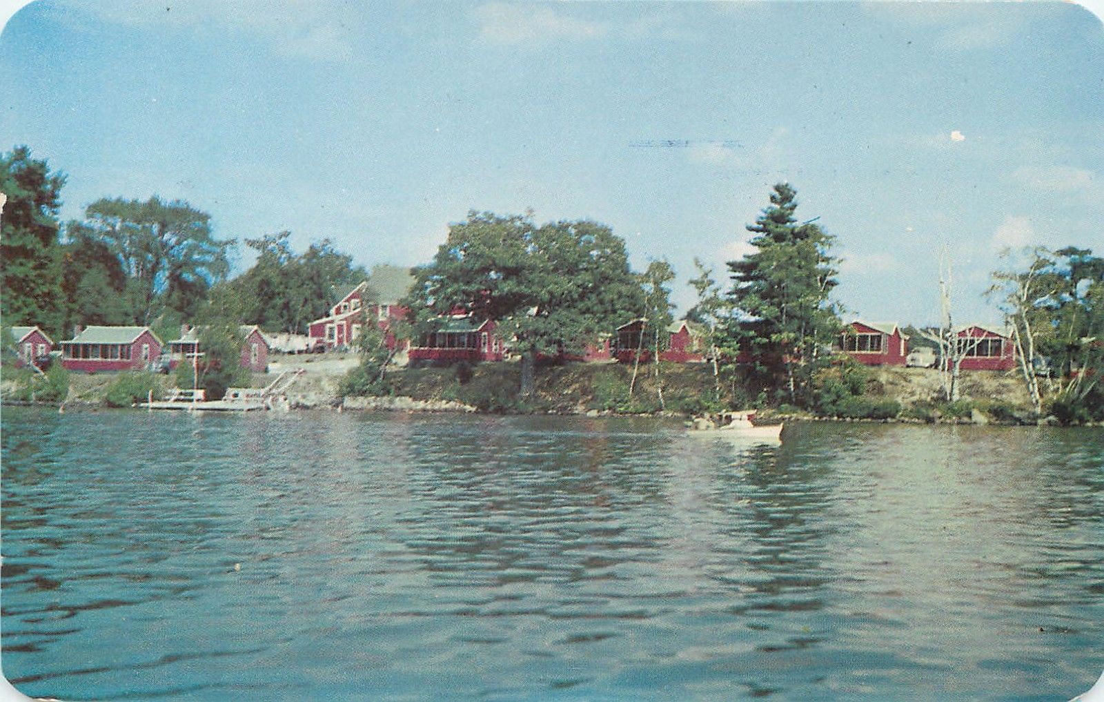 LACONIA, New Hampshire NH Roadside "THE SWEDISH VILLAGE" 195? Postcard