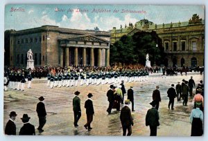 Berlin Norway Postcard Unter Den Linden Raising the Castle Guard 1906
