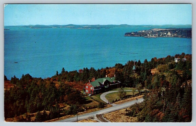 Roosevelt Cottage, Welchpool, Campobello Island NB, 1964 Aerial View Postcard
