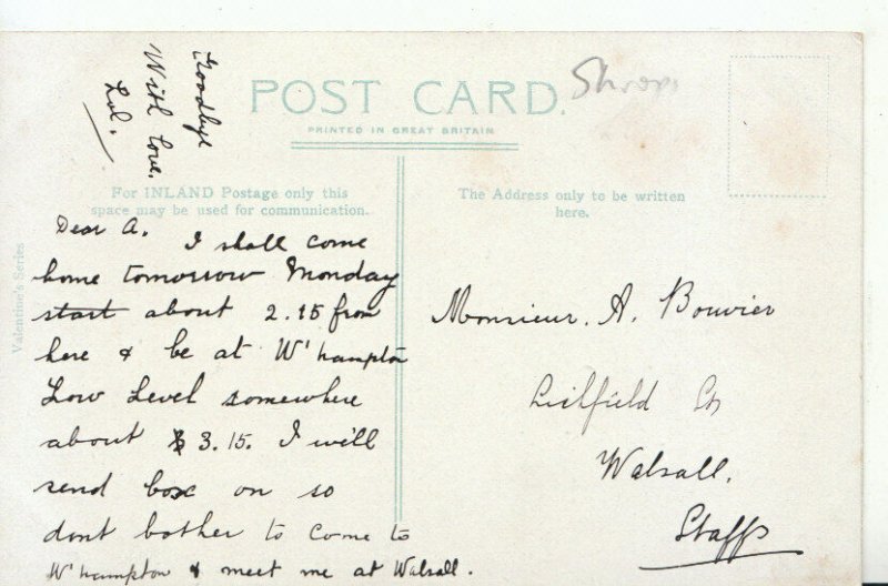 Shropshire Postcard - New Bridge - Shrewsbury - Ref 9960A