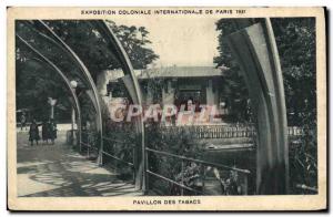 Old Postcard Paris International Colonial Exposition in 1931 Pavilion tobacco