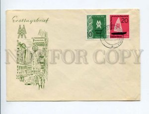 3163079 GERMANY DDR 1956 Leipzig Trade Fair FDC Cover 