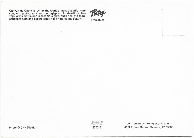 US Canyon de Chelly, Arizona. unused. Beautiful.