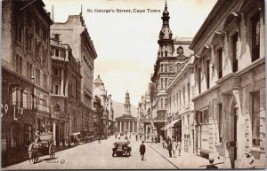 South Africa St George's Street Cape Town Vintage Postcard C061