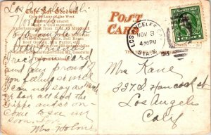 Santa Monica, CA California  CAFE NAT GOODWIN  High Class Cabaret  1915 Postcard