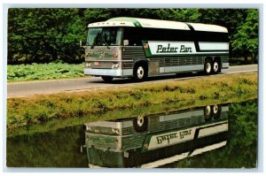 Peter Pan Escorted Motorcoach Tours Bus Springfield Massachusetts MA Postcard