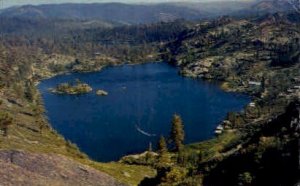 Salmon Lake - Salmon Lakes, California CA Postcard