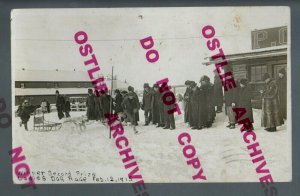 Tanana ALASKA RPPC 1915 DOG SLED RACE Ladies WOMEN'S RACE Iditarod? nr Fairbanks