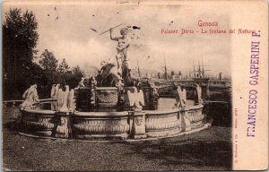 Italy Genova Palazzo Doria La fontana del Nettuno 1901