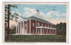 Students Hall Vassar College Poughkeepsie NY postcard
