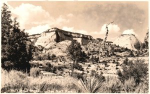 Vintage Postcard 1920's Mount Carmel Stiff Cliff Highway Zion National Park Utah