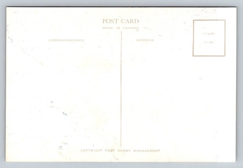 Kingston  Canada  A Guardsman  Old Fort Henry  Postcard