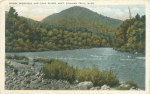 Mohawk Trail Where Deerfiled & Cold Rivers Meet  Massachusetts WB  Postcard