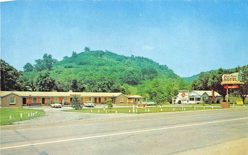 Old Hickory Lake TN Pine Cove Motel 6 miles From Nashville Old Cars Postcard