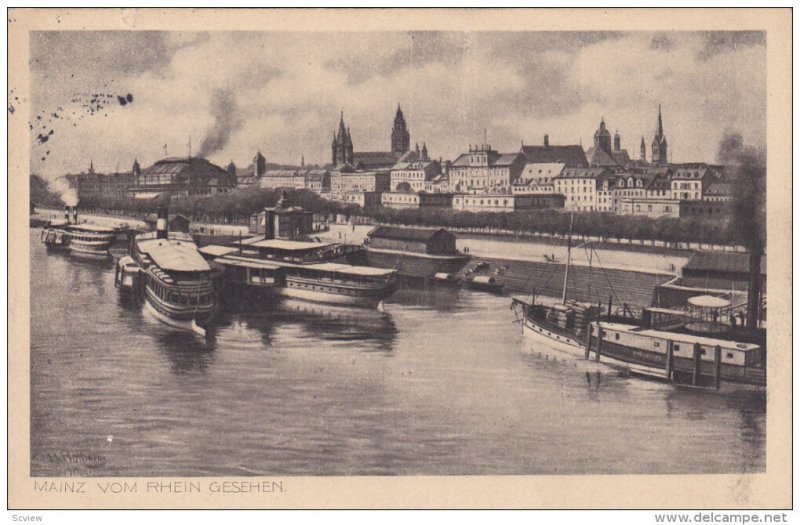 MAINZ, Rhineland-Palatinate, Germany; Vom Rhein Geshen, PU-1914