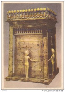 EGYPT, 1940´s; No. 11 Tut Ank Amen´s Treasures, Canopic Shrine On Gilt Wood...