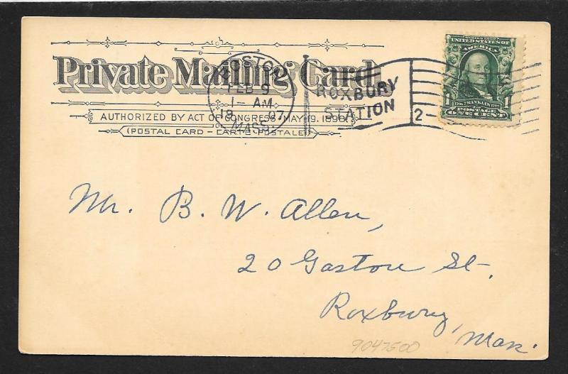 WORLDWIDE Stamps on Postcard Used c1907