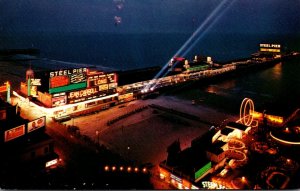 New Jersey Atlantic City Steel Pier At Night