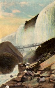 Niagara Falls, New York - Rock of Ages and Cave of the Wind - c1909