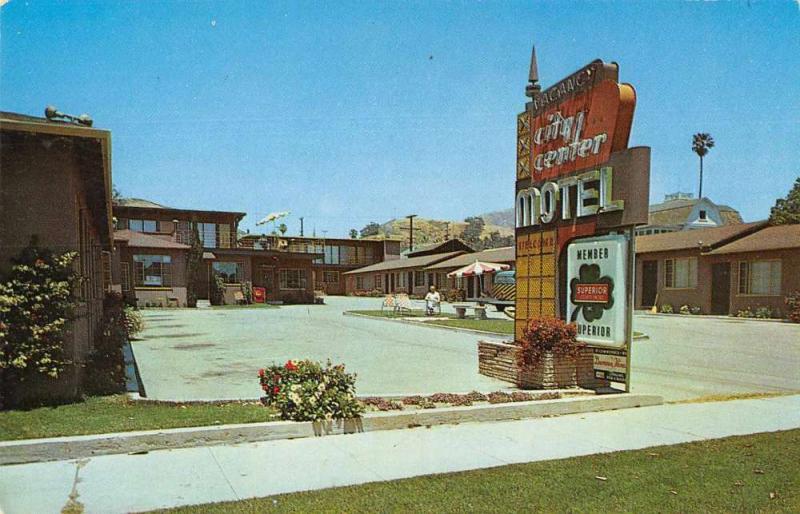 Ventura California City Center Motel Exterior View Vintage Postcard JD228016