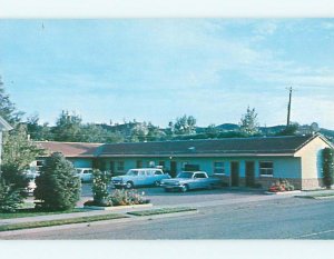 Unused Pre-1980 OLD CARS & RANGE MOTEL Forsyth Montana MT s6150@