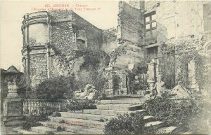Postcard France Grignan chateau ruins