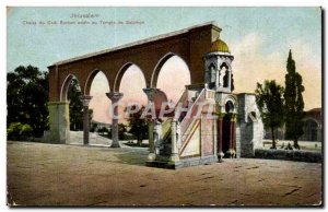 Israel - Jerusalem - Pulpit of Cadi Burhan addin to the Temple of Solomon Old...