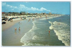 c1960 Beautiful Beach Sand Cars Swimsuit Daytona Beach Florida Vintage Postcard